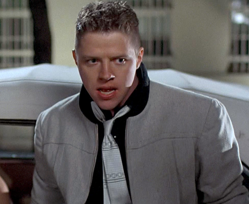 Thomas F. Wilson as “Biff Tannen” in Back to the Future