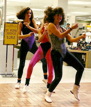 80s Aerobics: Lycra lycra everywhere ... Feel the burn!