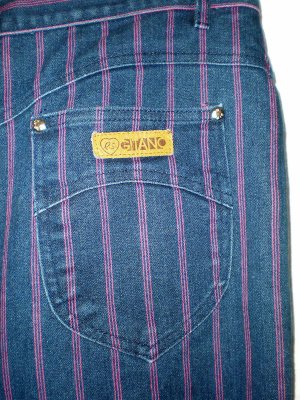80s pinstripe Gitano jeans