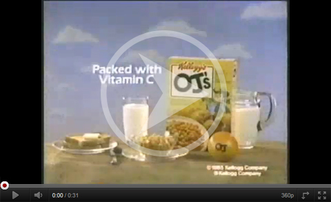 Click here to watch the O.J.'s cereal commercial.