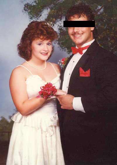 Lori at Junior Prom (1985)