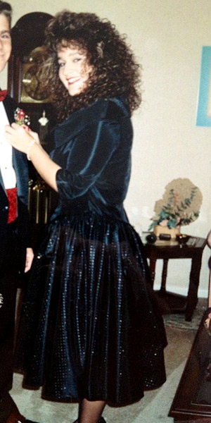 Lori at her Senior Prom (1989)