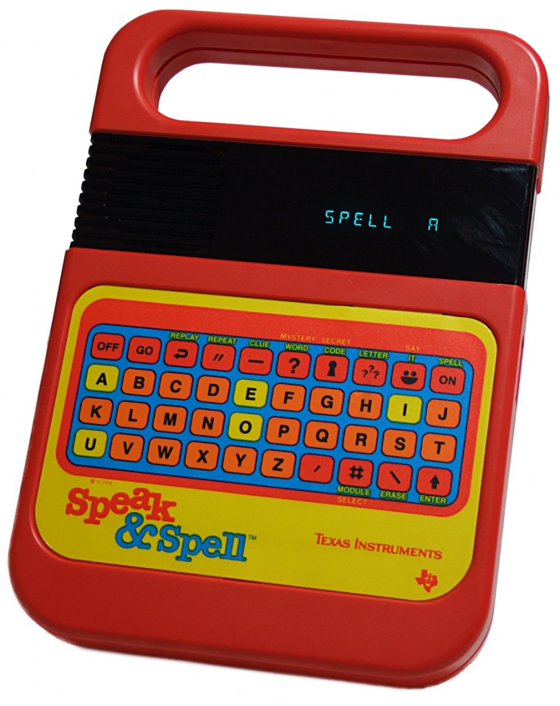 Speak & Spell by Texas Instraments - Awesome 80s toy!