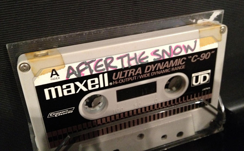 "After the Snow" Cassette Tape (photo credit: Like Totally 80s)