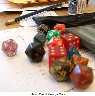 Dungeons & Dragons Dice. Photo Credit: George Oates (www.flickr.com/photos/george/246041/)