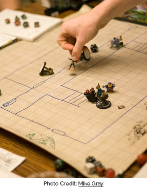 Dungeons & Dragons Game. Photo Credit: Mike Gray (mikebgray.com) 
