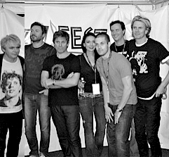 Nick Rhodes, Simon Le Bon, Roger Taylor, Laura Pitts, Justin Saia, Jeff Pitts, & John Taylor (photo credit: John Montgomery)