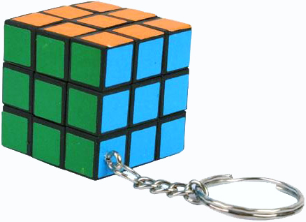 Rubik's Cube keychain