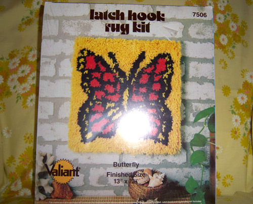 Latch Hook Rugs: Butterfly Kit (photo credit: katzenfraulein)