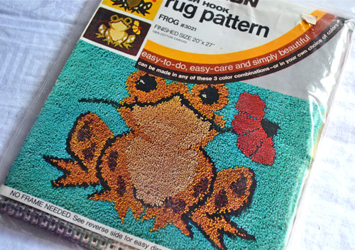 Latch Hook Rugs: Froggie Kit (photo credit: Pumpkintruck)