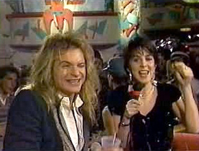 MTV VJ Martha Quinn with David Lee Roth