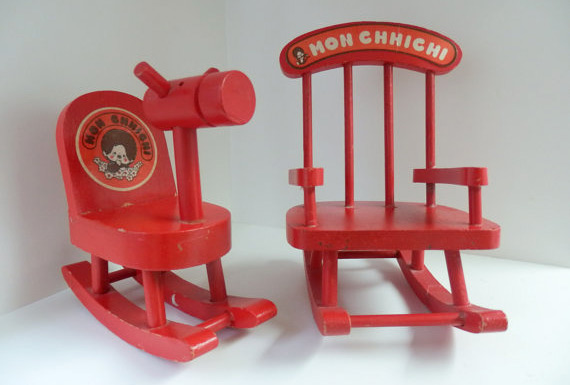 Monchhichis accessories: rocking horse & chair (photo credit: 77Street)