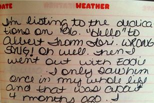 Diary entry