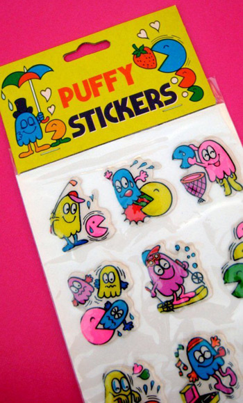 Puffy stickers still in wrapper