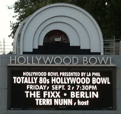 Hollywood Bowl marquee