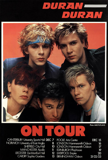 Duran Duran poster featured in Andrew Golub's "Beautiful Colors" book