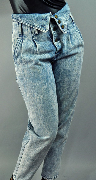 80's jeans shop with flaps