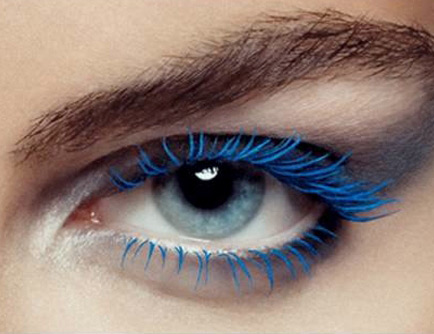 80s blue mascara makes a comeback