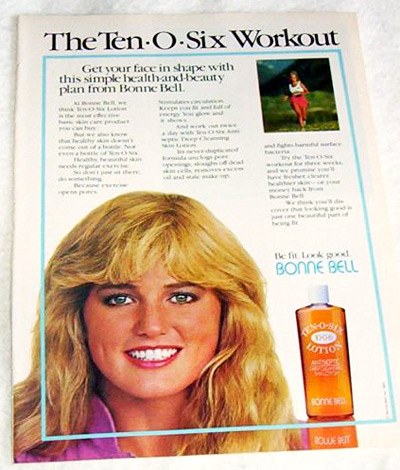 Bonne Bell print ad for Ten-O-Six Lotion from 1983 (Photo credit: veritas104)