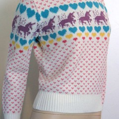 Unicorns and Hearts Get Fancy – The Trendy Fair Isle Sweater