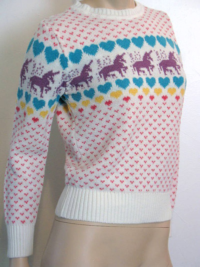 Fair Isle Sweaters: Unicorns and Hearts