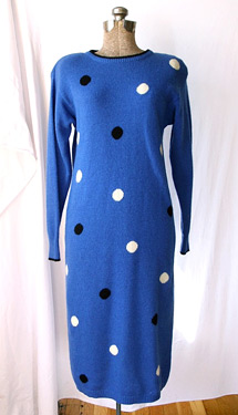 Polka dotted sweater dress (photo credit: PomegranateSeed)