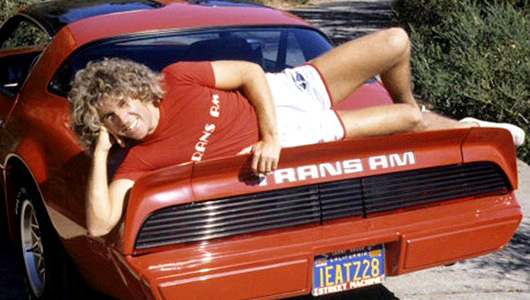 Sammy Hagar with a Pontiac Firebird Trans Am