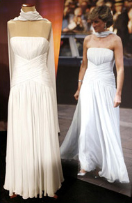 Princess Diana's white dress from the Cannes Film Festival