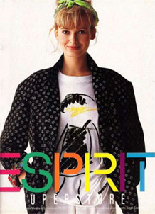 80s Esprit magazine ad