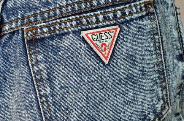 The triangle of goodness - the logo of Guess jeans
