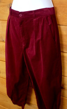 Berry colored corduroy knickers (photo credit: Black Rock Vintage)