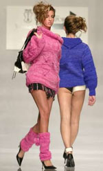 80s leg warmers make a comeback on the 2005 runway