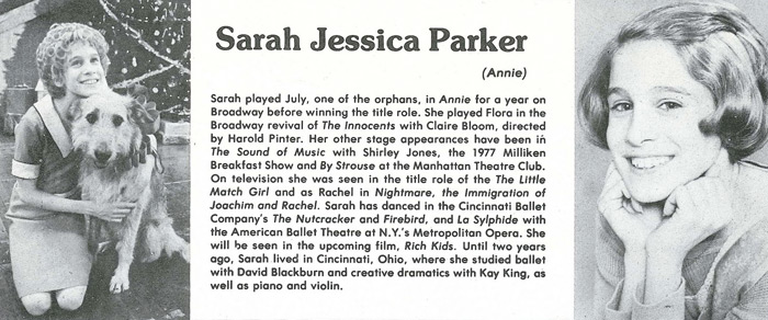 Sarah Jessica Parker as Annie