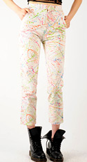 Paint splatter jeans