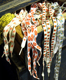 Patterned shoelaces from the 80s