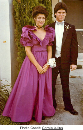 Puffed sleeved prom dress (photo credit: Kevin King)