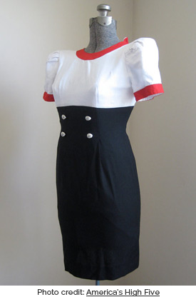 Puffed sleeved sailor dress (photo credit: America's High Five)