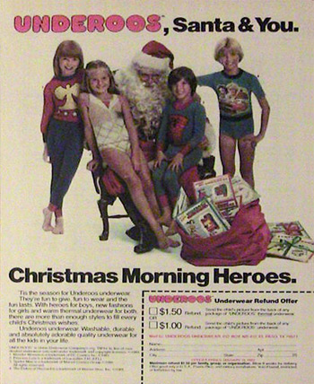 Underoos Christmas print ad (Photo credit: unclecheesy)