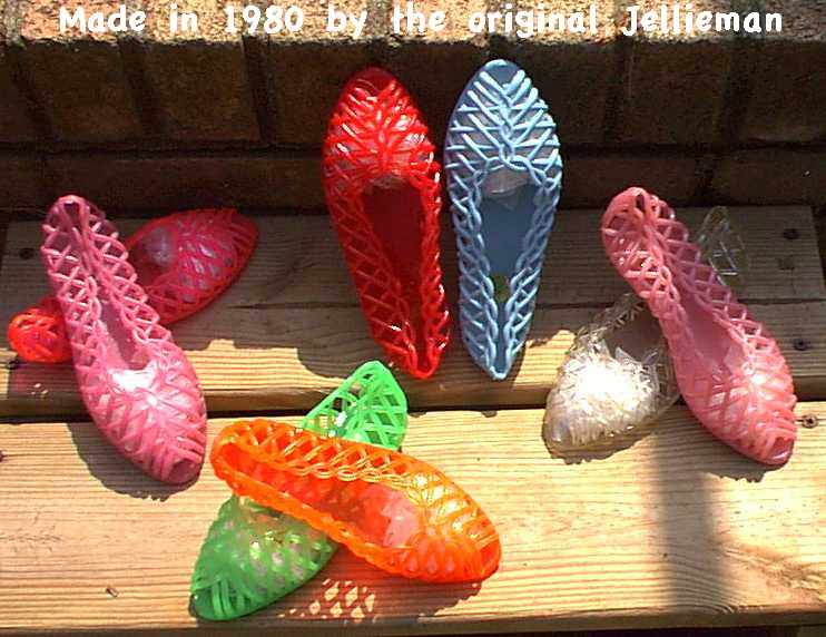 Neon jelly shoes 80s store