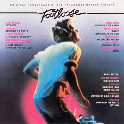 Footloose soundtrack featuring Kenny Loggins' "Footloose" and "I'm Free."