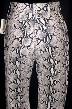 Snakeskin leather pants ... So bitchin'!