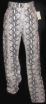 Snakeskin leather pants ... So bitchin'!