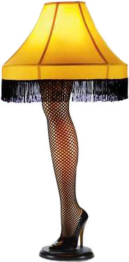 A Christmas Story leg lamp