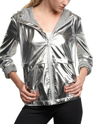 Silver metallic jacket by Gap