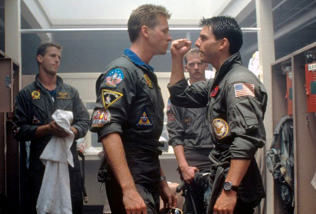 Iceman (Val Kilmer) & Maverick (Tom Cruise)