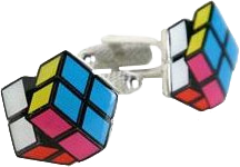 Rubik Cube Cufflinks