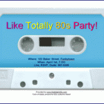 80s Party Invitation