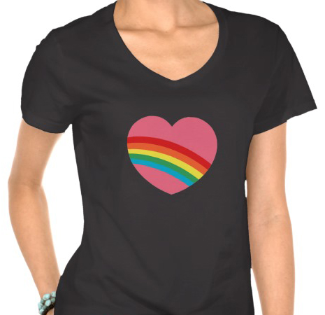 80s Rainbow Heart T-Shirt