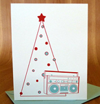 80s-Inspired Stationery - Holiday Boom box