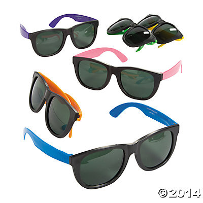 Neon Wayfarer Sunglasses